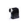 Capot C, Alliage de zinc moulé, acier inoxydable, IP65, Sortie horizontale, M25